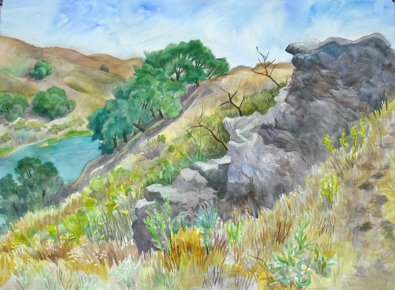 C0132 Full sheet At Whale Rock Reservoir - 30x22, 9/19/11